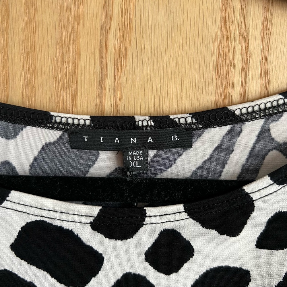 Tiana B. Women’s Animal Printed Black and White Dress
• Size XL - Picture 3 of 4